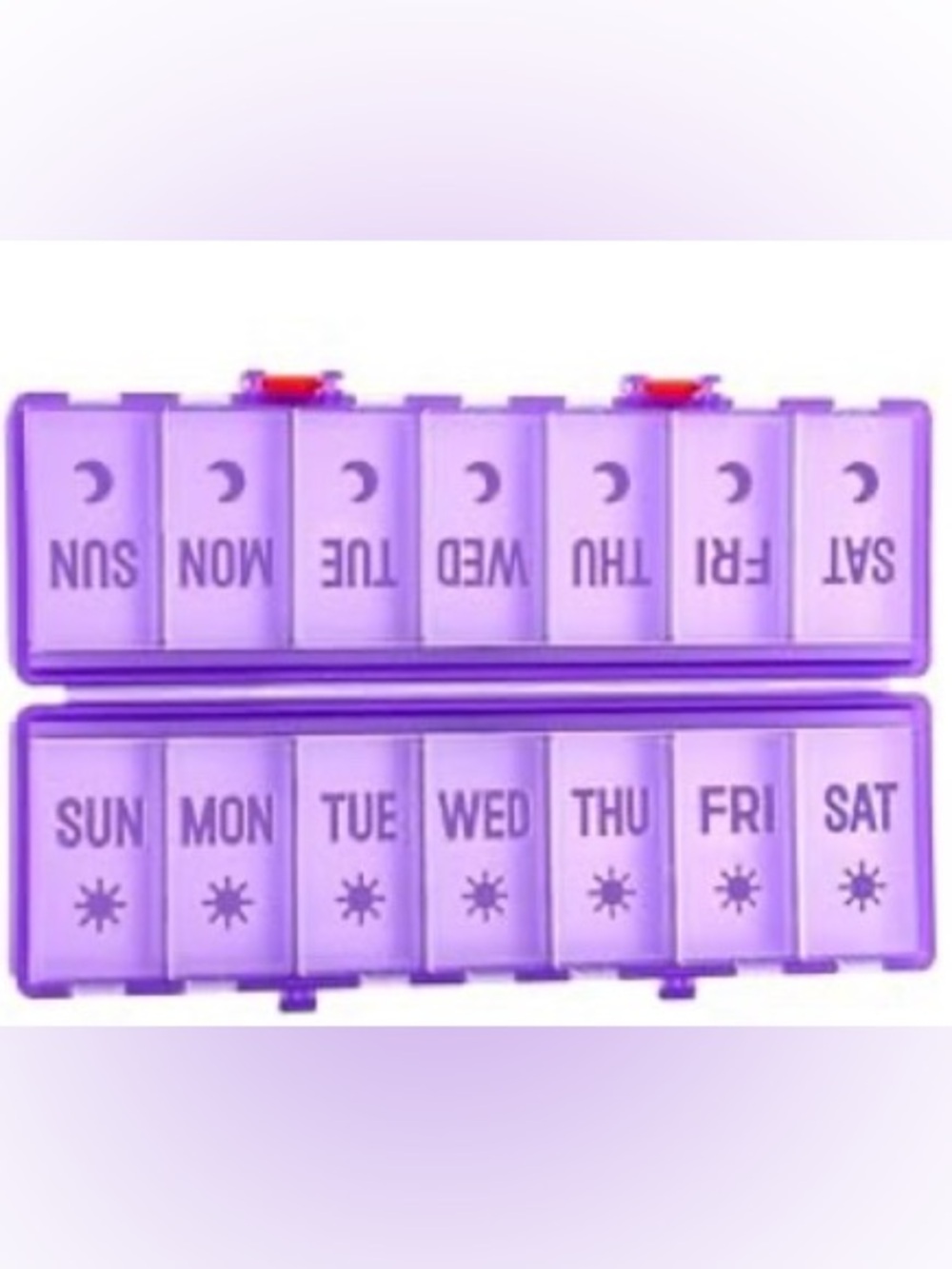 Foldable Pill Organizer 2 Times a Day Pill Box